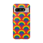 Rainbow Arch Stripe Retro Art Tough Phone Case