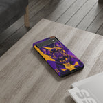 French Bulldog Pop-Art Portrait Tough Phone Case - Purple Gold