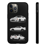 R32 Skyline Phone Case White, Three-View Vector Cover, Gift GTR Fans