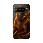 Burmese Golden Sable Portrait Art Tough Phone Case