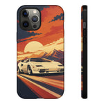 Retro Sunset Countach phone case | Sports car tough cover