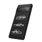 Silver Hakosuka Skyline Classic Sports Car Tough Phone Case for JDM Fans
