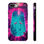 Neon Flamingo Pool Vaporwave Art Tough Phone Case