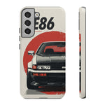 Panda AE86 Retro JDM Car Art Tough Phone Case