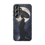 Geisha Parasol Moonlight Art Tough Phone Case