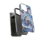 Chrome Metallic Swirl  Art Tough Phone Case