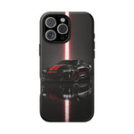 Camaro ZL1 Phone Case, Black Red Racing Stripe Studio Cover, Gift