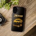 Z06 Corvette Phone Case, Yellow Neon Chrome Studio Cover