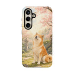 Akita under Cherry Blossoms Dog Breed Phone Case