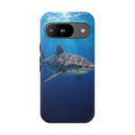 Tiger Shark Phone Case, Dappled Blue Water Tough Cover
