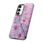 Pink Chrome Cherry Blossom Phone Case | Tough Cover
