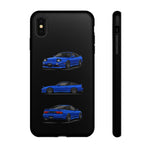 Blue 180SX JDM Sports Car Phone Case Tough Multi View