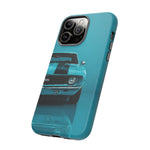 Muscle Car Phone Case Teal 69 Camaro SS, Retro Classic Cover, Guys Gift