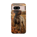 German Wirehaired Pointer Autumn Art Tough Phone Case