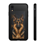 German Shepherd Geometric Art Tough Phone Case - Low Poly