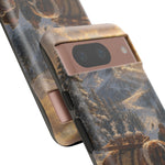 Saint Bernard Winter Rescue phone case | snowy mountain dog scene