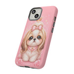 Shih Tzu Princess Kawaii Chibi Puppy Pet Dog Art Tough Phone Case