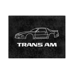 3rd Gen Firebird Trans Am Line Art Microfiber Throw Blanket Car Gift