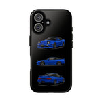 Blue 180SX JDM Sports Car Phone Case Tough Multi View