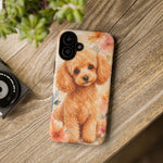 Miniature Poodle Whimsical Watercolor Art Tough Phone Case