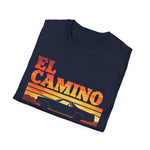 El Camino Retro Sunset Car T-Shirt Classic Utility Graphic Tee