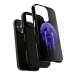 Glitch Sad Face Phone Case, Anime Melt Static Tough Cover