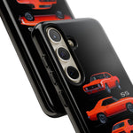 1969 Camaro SS Orange Triple View Muscle Car Tough Phone Case
