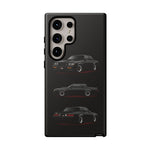 Black GNX Phone Case, Three-View Muscle Car Vector Tough Cover