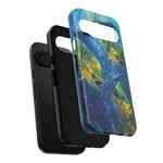 Mahi Mahi School Phone Case, Dorado Fish Frenzy Cover for Anglers