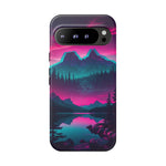 2 Rounds Canada Retina Artwork Vaporwave Phone Case – Landscape Aesthetic