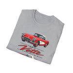 Red 1960 Corvette Convertible T-Shirt | Retro Classic Car Illustration