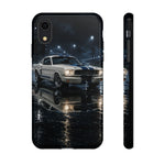 GT350 Phone Case White, Rainy Track Night Classic Racer Tough Cover