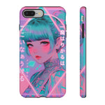 Neon Cyber Geisha phone case | Tough Case