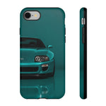Teal Supra Phone Case, MK4 90s JDM Legend Tough Protective Cover for Men