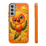 Sun Conure Kawaii Citrus Art Tough Phone Case