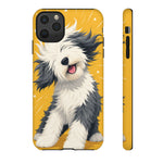 Sheepdog Hair Flip Phone Case Funny Dog Lover Gift