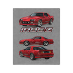IROC-Z 1988 Red Camaro blanket | Velveteen Microfiber Throw