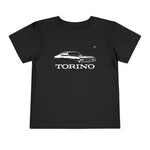 Toddler 1970 Ford Torino Muscle Car T-Shirt, Retro Black & White Tee