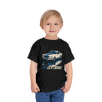 GT350 Toddler T-Shirt – Classic White & Blue Muscle Car Graphic Tee