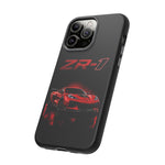 Red ZR1 C8 Phone Case for Chevy Fans, Tough Cover