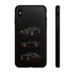 Trans Am Phone Case Black Gold, Three-View Vector Tough Cover