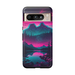 2 Rounds Canada Retina Artwork Vaporwave Phone Case – Landscape Aesthetic