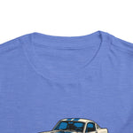 GT350 Toddler T-Shirt – Classic White & Blue Muscle Car Graphic Tee