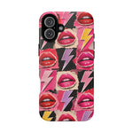 Pop Art Lips and Lightning Bolt Phone Case