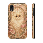 Persian Cat Floral Art Nouveau Tough Phone Case