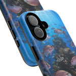 Snapper Reef Phone Case, Sunlit School Ocean Fishing Tough Cover