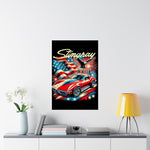 American Stingray Corvette Poster Classic C3 USA Muscle Car