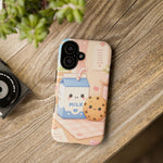 Milk Cookie Phone Case Cute Food Kawaii Tough Cover Gift Art