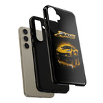 Z06 Corvette Phone Case, Yellow Neon Chrome Studio Cover