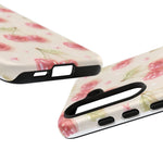 Pink Cherry Pattern Phone Case | Cute Retro Fruit Design